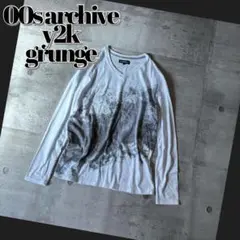 00s Japanese label long sleeve shirt y2k