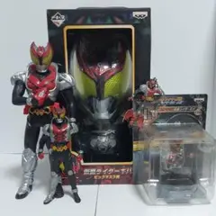 仮面ライダー ビッグサイズ フィギュア2点ビックマスク1点の計3点まとめ売り ☆ 一番くじ 仮面ライダー 旧1号 + 新1号 ビッグマスク 2個