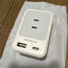 TESSAN USBコンセント タップ 3AC口 2ポート付き