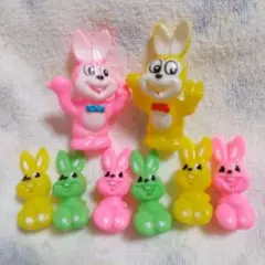 ピョンちゃん ソフビ指人形 8個セット エスエス製薬