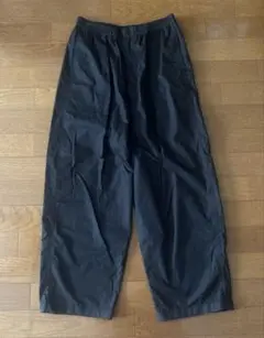 中古品/ユニクロ/パラシュートクロップドパンツ/丈長め/ブラック/M