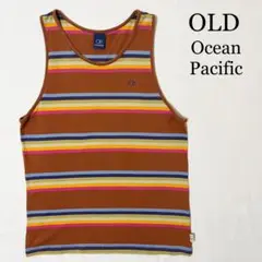 OLD Ocean Pacific ボーダー タンクトップ コットン Op