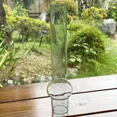 ガラス　ランプ　ほや　筒　気泡　とろとろガラス　ゆらゆら　昭和レトロ　和ガラス