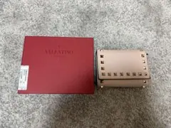 VALENTINO ピンクレザー二つ折り財布