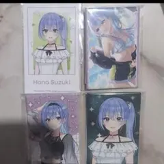 くじ引き堂 シャイニーカラーズ　缶バッジ　鈴木羽那 缶バッジ ミニブロマイド