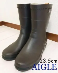 AIGLE レディースブーツ ブラウン 23.5cm