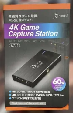 j5create HDMI キャプチャーボード 4K30fps