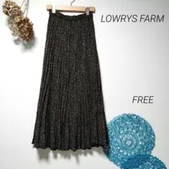 LOWRYS FARM ローリーズファーム アニマルプリーツスカート ロング