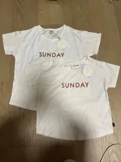 SUNDAYプリントTシャツ（100cm・120cm）