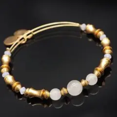 P387 ALEX AND ANI ローズクォーツ バングル ブレスレット