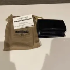 お値下げ不可　ASSOV アッソブ　革財布　ブラック