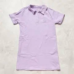 GAP 110 ワンピース 女の子 むらさき ポロシャツ 半袖ワンピース