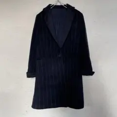 ドレスレイブ DRESSLAVE チェスターコート ストライプ ウール