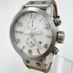 【新品電池】BRERA OROLOGI ラウンド AB06 革ベルト 腕時計