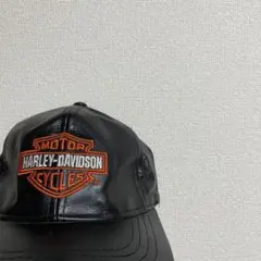 希少 Harley Davidson ハーレーダビッドソン レザーキャップ