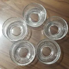 ガラス　小皿　器　昭和レトロ　エモい　5枚