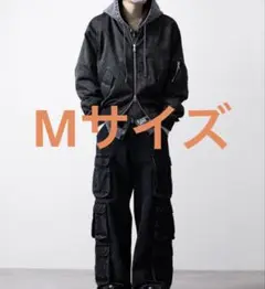 【CLEL】3D Many Pocket Denim Cargo Pants
