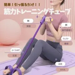 筋トレ チューブ ダイエット フィットネス エクササイズ 腹筋 宅トレ 腹筋