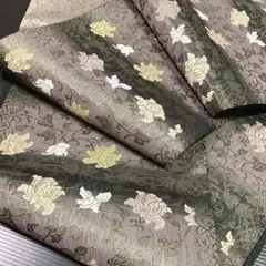 正絹 袋帯 花唐草模様 No 2249