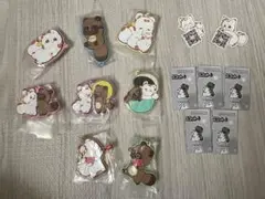 二尾の小狐 てnこ カプセルラバーマスコット8点セット＋非売品おまけ付き