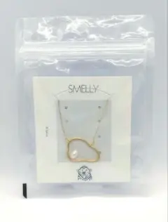 SMELLY メタル パール ショート ネックレス