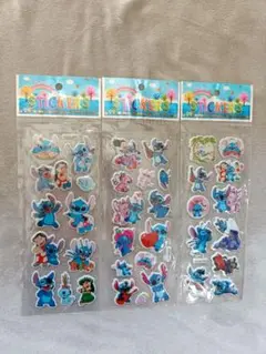 スティッチ ステッカー 3パックセット
