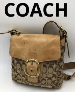 COACH ブランド ブラウン ショルダーバッグ お洒落 レディース