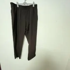 ダークブラウン パンツ ゴムウエスト　ZARA XL 美品大きめゆったりサイズ