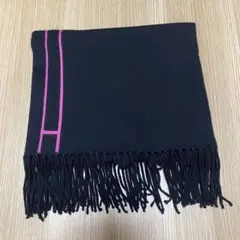 【タイムセール】HERMES エルメス メンズ ロングマフラー カシミヤ ウール