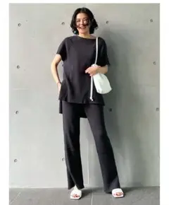 プルミエアロンディスモン ハニカムリブパンツ
