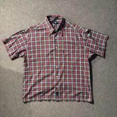 90s gant jeans XL ボックスカット チェックシャツ 短丈 幅広
