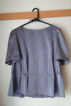 ボディドレッシングデラックス カットソー レース シルバーグレー ペプラム