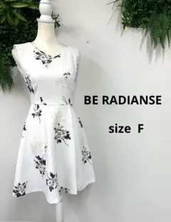 BE RADIANSE ワンピース F ホワイト 花柄