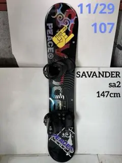 savander/サバンダー/スノーボード・セット/150cm/やや傷や汚れ