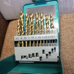 チタンコーティング ドリル刃セット 19本組