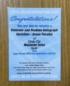 chido obi チドオビ【レデンプション】topps chrome