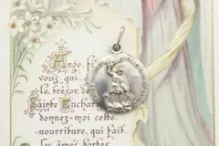フランスアンティーク 聖ミカエルのメダイ