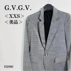 【美品】G.V.G.V. テーラードジャケット 1つボタン XXS グレー
