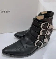 @【美品】TOGA PULLA メタルカウボーイブーツ 36