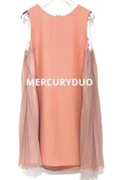美品 MERCURYDUO マーキュリーデュオ ノースリーブワンピース プリーツ
