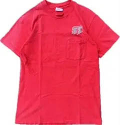 80s Hanes s&m sakamoto inc 赤 ポケt 送料込み