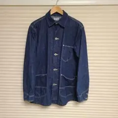SUGAR CANE デニムカバーオール 月桂樹柄ボタン 38