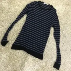 アレキサンダーワン Alexander wang ニット ボーダー パープル