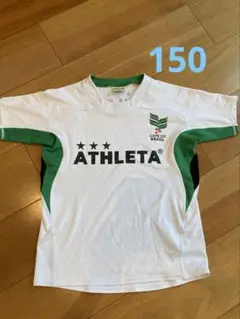 ATHLETA 半袖シャツ ホワイト/グリーン　150