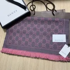 GUCCIピンクマフラー❗️グッチマフラー レディースマフラー レディース グッチ