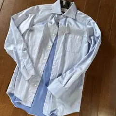 ライトブルー ユナイテッドアローズ ヘリンボーン ワイシャツ　38
