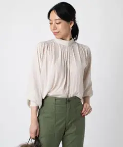 GALLARDAGALANTE バックタイギャザーブラウス