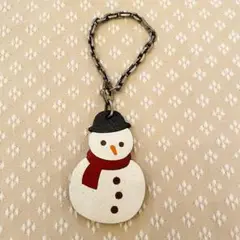 タイムセール❣️限定品❤︎HERMES❤︎雪だるま チャーム キーホルダー スノーマン