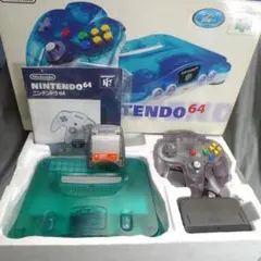 n5304◇ニンテンドー64 クリアブルー ジャンク ◇本体 箱 取説