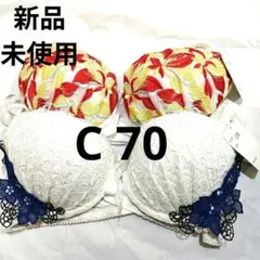 ✨新品アウトレット✨エレガンテ 刺繍デザイン ブラジャー C70 2点セット